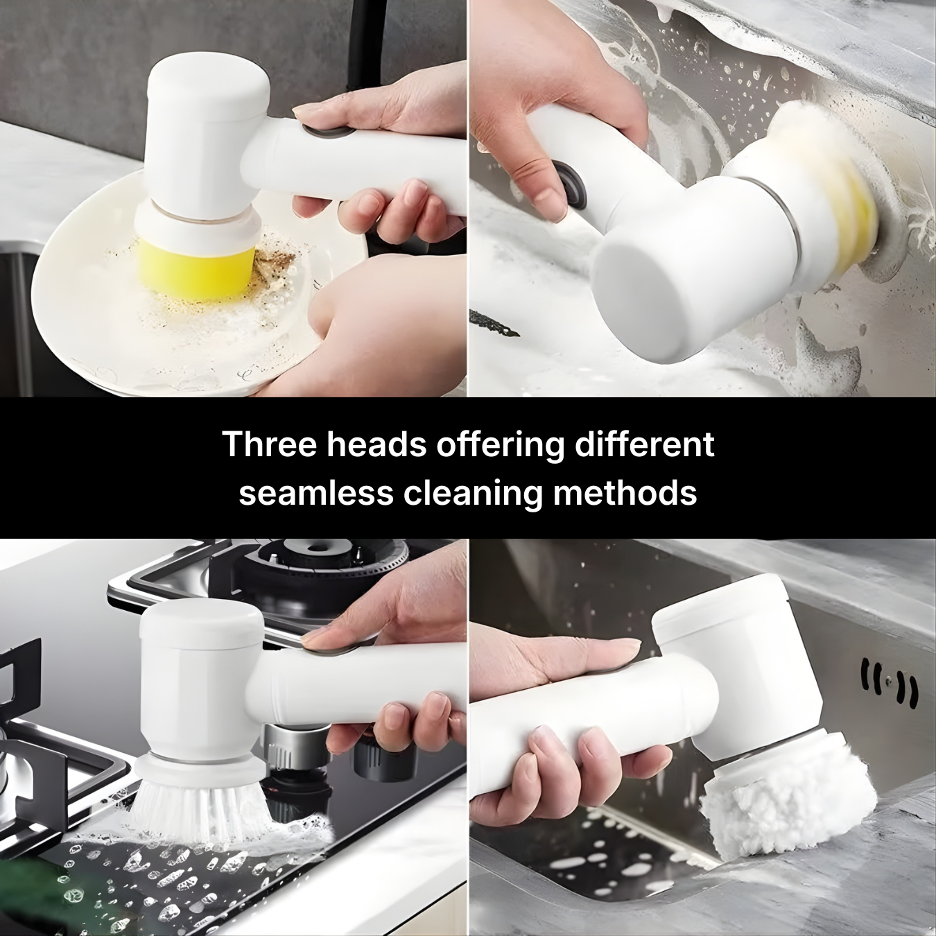 3-in-1 Electric Dish Scrubber