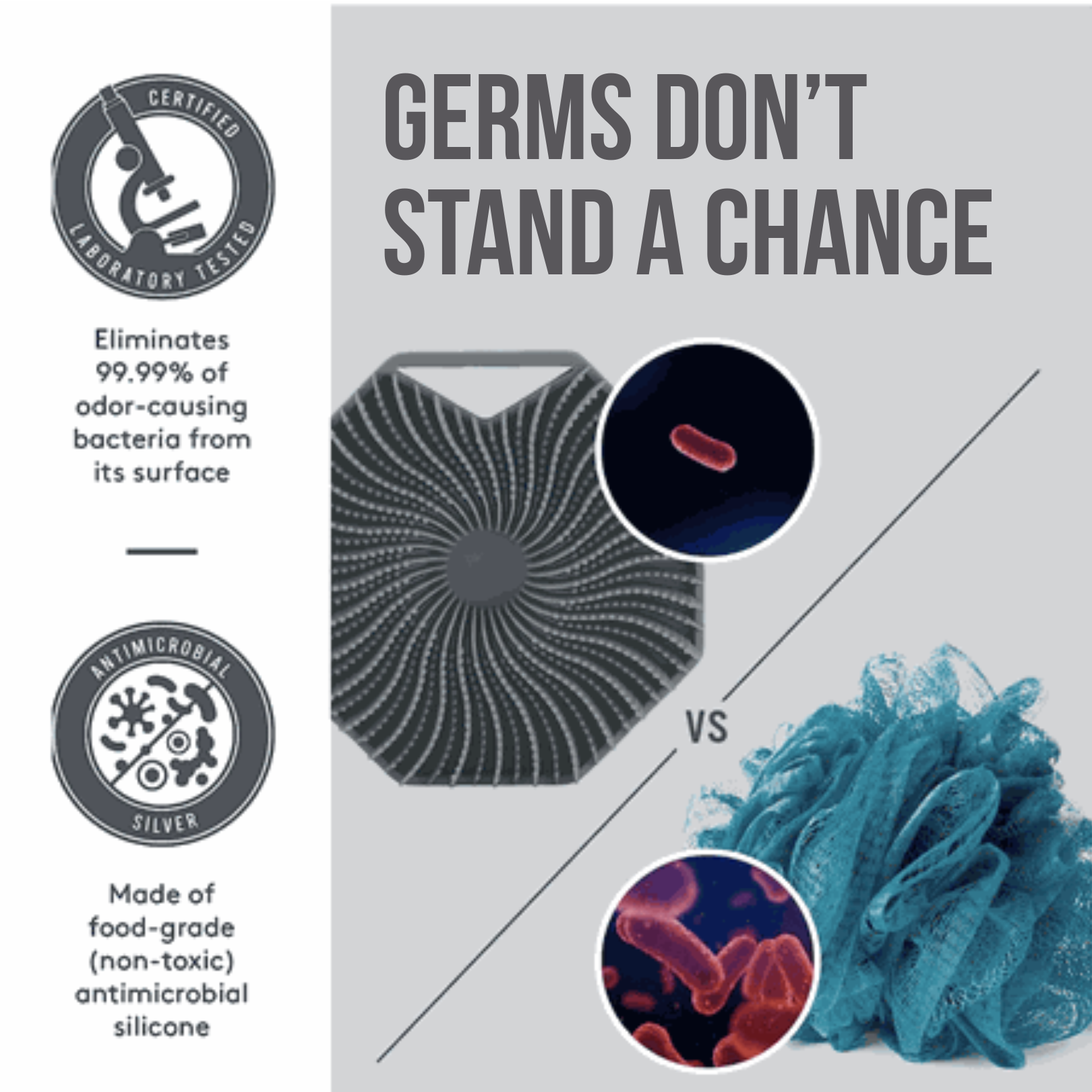 Premium Silicone Exfoliating Body Scrubber