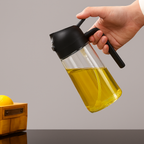 Spraying Black Bottle